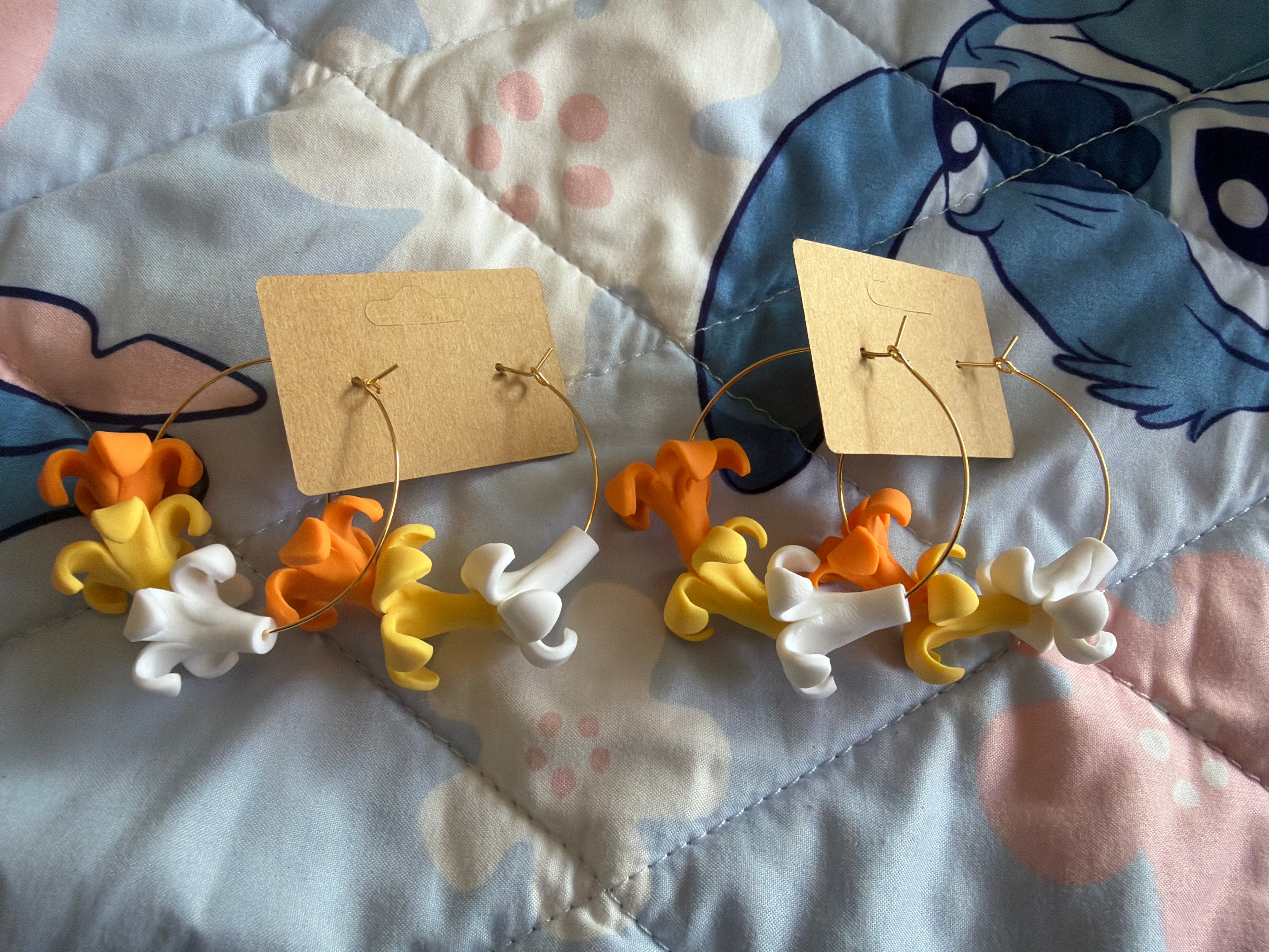 Puakenikeni Gold filled hoops