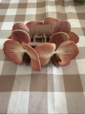 Taupe Orchid Pua Hair Clips