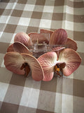Taupe orchid claw clip